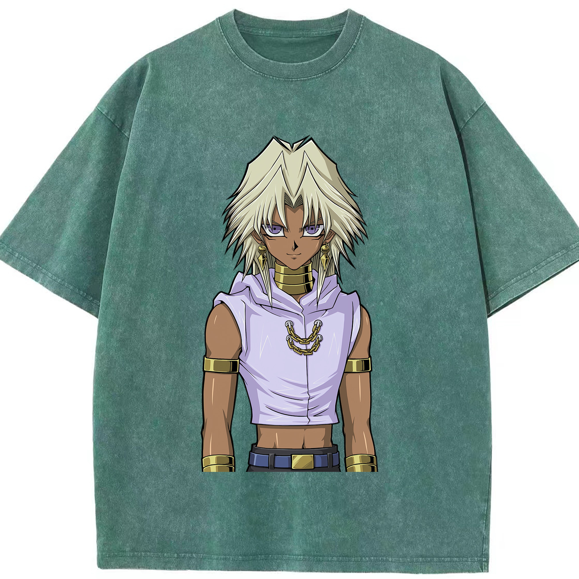 （画像用） 遊☆戯☆王 Yu-Gi-Oh! 綿100% ヴィンテージ風 半袖Tシャツ（フロントプリント）